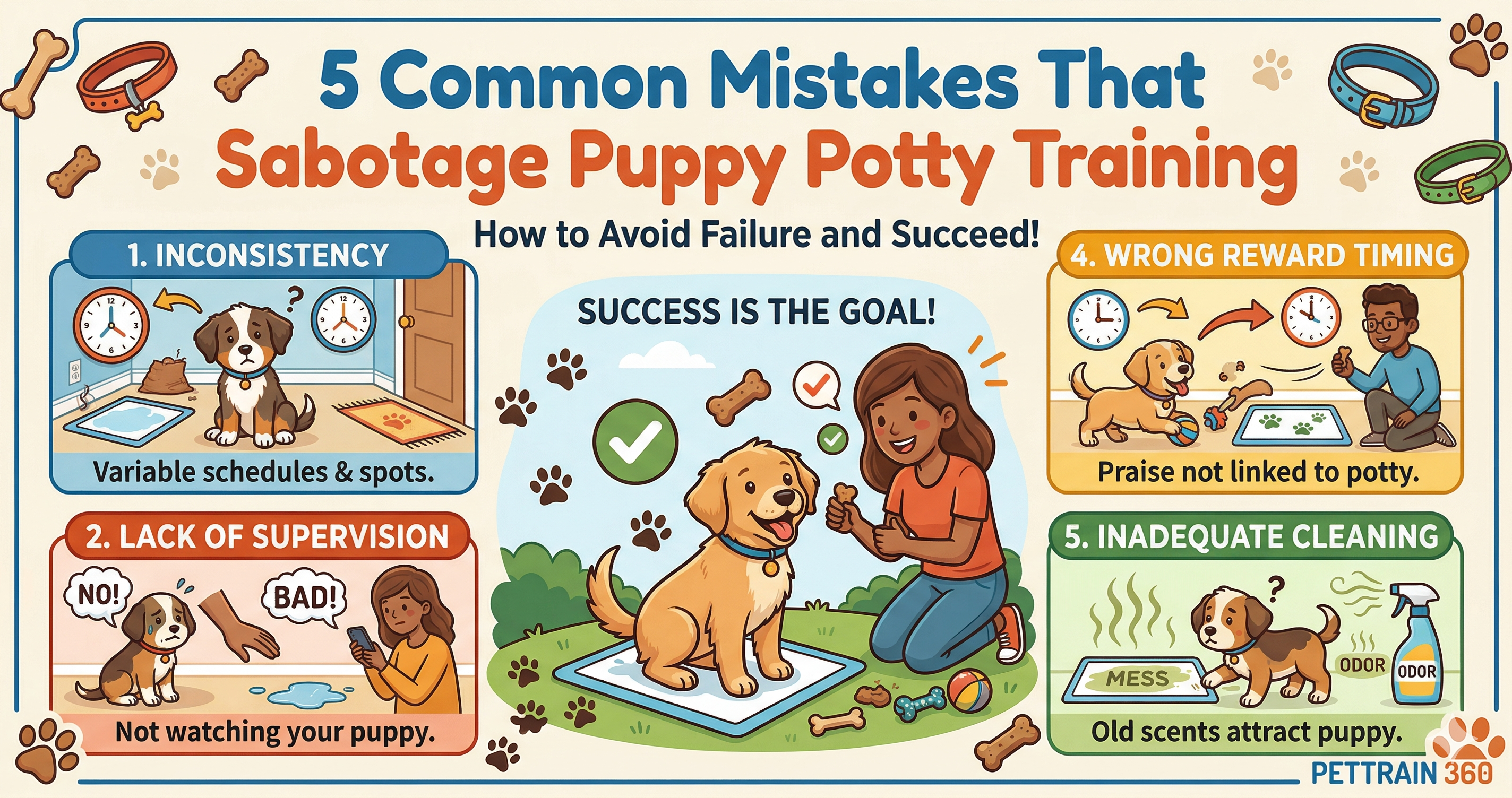 5 Common Mistakes That Sabotage Puppy Potty Training